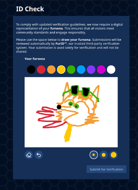 e621 April Fools 2025 doodle